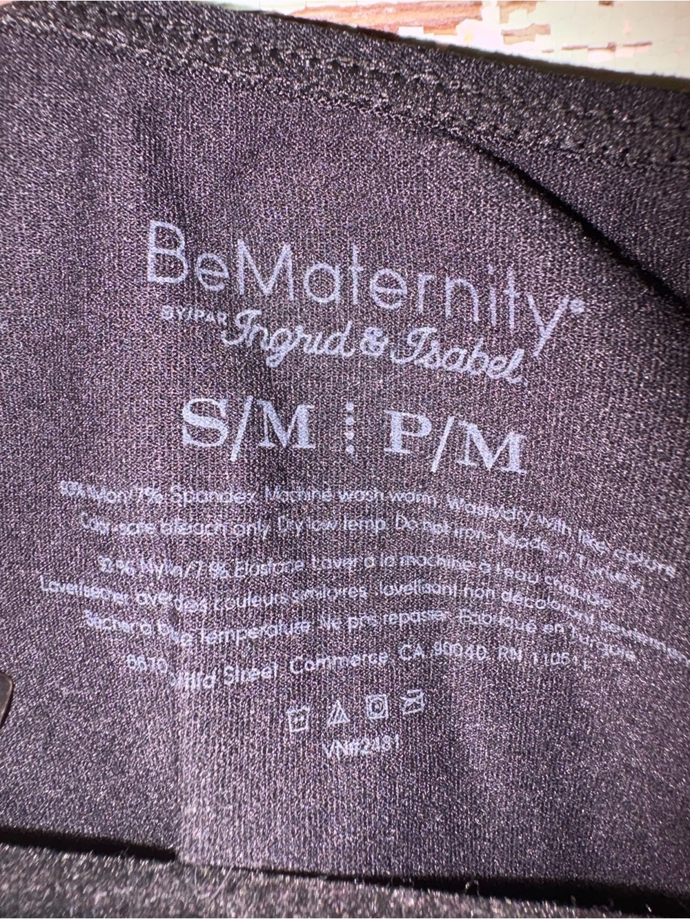 BeMaternity Black Maternity Tank Top - Picture 3 of 3